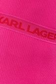 Сукня Karl Lagerfeld колір рожевий midi облягаюча