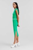 Сукня Karl Lagerfeld колір зелений midi облягаюча