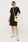 Бавовняна сукня Karl Lagerfeld колір чорний mini пряма