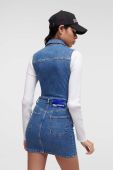 Джинсова сукня Karl Lagerfeld Jeans mini розкльошена колір блакитний (3351827)