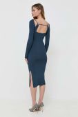 Сукня Patrizia Pepe колір синій midi облягаюча