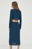 Сукня Patrizia Pepe колір синій midi пряма (3425861)