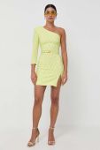Сукня Elisabetta Franchi колір зелений mini пряма (3538545)