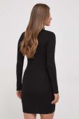 Сукня з домішкою вовни Pepe Jeans колір чорний mini облягаюча