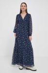 Сукня Pepe Jeans Iris колір синій maxi розкльошена