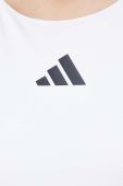 Спортивна сукня adidas Performance колір білий mini облягаюча
