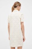 Бавовняна сукня adidas Originals колір бежевий mini пряма
