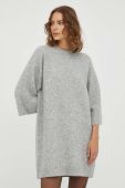 Вовняна сукня Drykorn колір сірий mini oversize