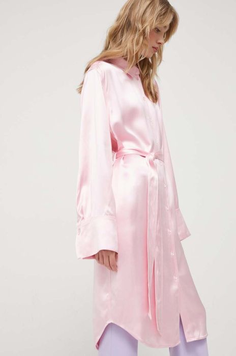 Сукня Stine Goya колір рожевий midi пряма