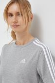 Бавовняна сукня adidas колір сірий mini oversize