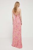Сукня Rotate колір рожевий maxi розкльошена (3416408)