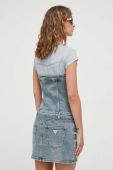 Джинсова сукня Guess Originals mini облягаюча колір блакитний (3391506)