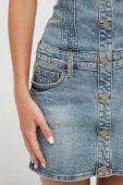 Джинсова сукня Guess Originals mini облягаюча колір блакитний (3391506)