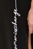 Бавовняна сукня Armani Exchange колір чорний midi пряма (3354414)