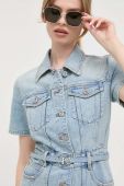 Джинсова сукня Miss Sixty mini пряма колір блакитний