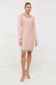Сукня Liu Jo колір рожевий midi пряма