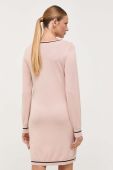Сукня Liu Jo колір рожевий midi пряма
