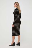 Сукня Liu Jo колір чорний midi облягаюча
