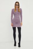 Сукня Elisabetta Franchi колір фіолетовий mini облягаюча (3639221)