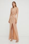 Сукня Elisabetta Franchi колір бежевий maxi облягаюча (3642375)