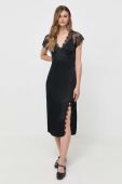 Сукня Twinset колір чорний midi облягаюча (3482680)