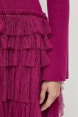 Сукня Twinset колір фіолетовий mini облягаюча