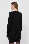 Сукня з домішкою вовни Twinset колір чорний mini пряма (3482685)