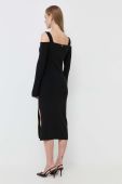 Сукня Twinset колір чорний midi облягаюча (3463612)