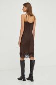 Сукня Herskind колір коричневий midi пряма