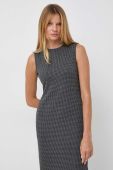 Сукня Weekend Max Mara колір сірий midi облягаюча
