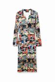 Сукня Desigual midi пряма колір барвистий (3482699)
