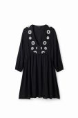 Сукня Desigual колір чорний mini розкльошена (3486678)