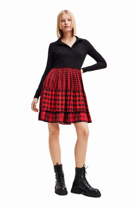 Сукня Desigual колір червоний mini розкльошена (3566287)