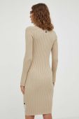 Бавовняна сукня Marc O'Polo колір бежевий midi облягаюча (3542340)