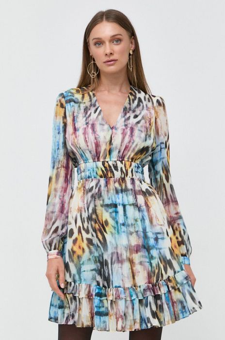 Сукня Guess mini розкльошена колір барвистий (3534487)