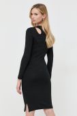 Сукня Guess колір чорний mini облягаюча (3497639)