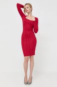 Сукня Guess колір червоний mini облягаюча (3497644)