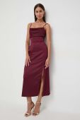 Сукня Guess колір бордовий maxi облягаюча