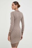 Сукня Guess колір бежевий mini облягаюча (3598604)