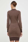 Сукня Guess колір коричневий mini облягаюча (3598599)