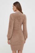 Сукня Guess колір коричневий mini облягаюча (3606237)