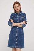Джинсова сукня Pepe Jeans Lacey колір синій mini облягаюча