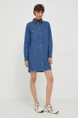 Джинсова сукня Pepe Jeans MAYA mini пряма колір блакитний