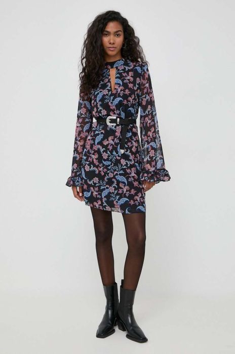 Сукня Guess колір чорний mini пряма (3575839)
