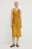 Сукня Max Mara Leisure колір жовтий midi розкльошена