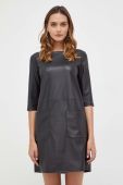Сукня Max Mara Leisure колір чорний mini пряма (3593670)