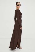 Сукня R?sum? колір коричневий maxi облягаюча (3568422)