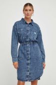 Джинсова сукня American Vintage колір синій mini розкльошена