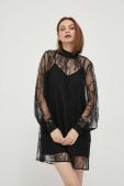 Сукня Sisley колір чорний mini пряма (3560189)