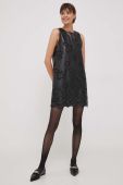 Сукня Sisley колір чорний mini пряма (3622254)